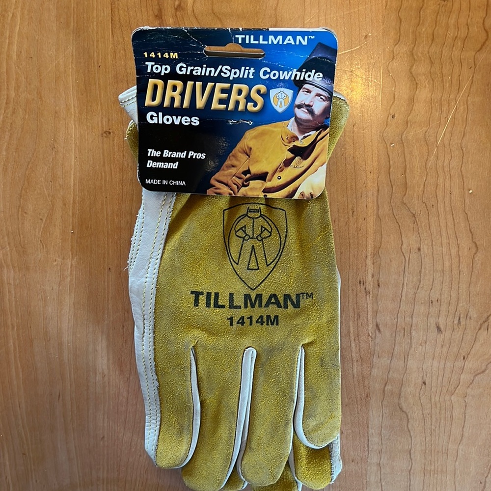 NWT! Tillman top grain/split cowhide gloves. 2 PAIRS! Men size medium.